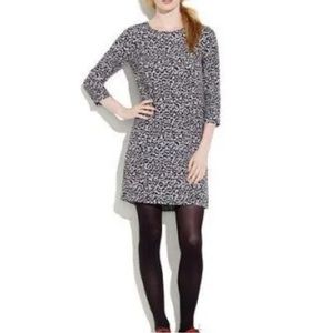 Broadway and Broome | Grey Leopard Shift Dress | Size small